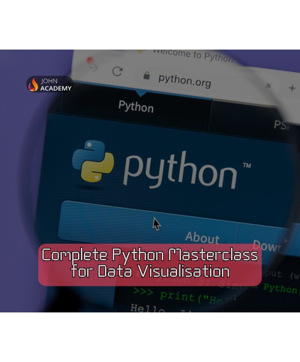 Python Masterclass for Data Visualization Skills John Academy Code Key GLOBAL